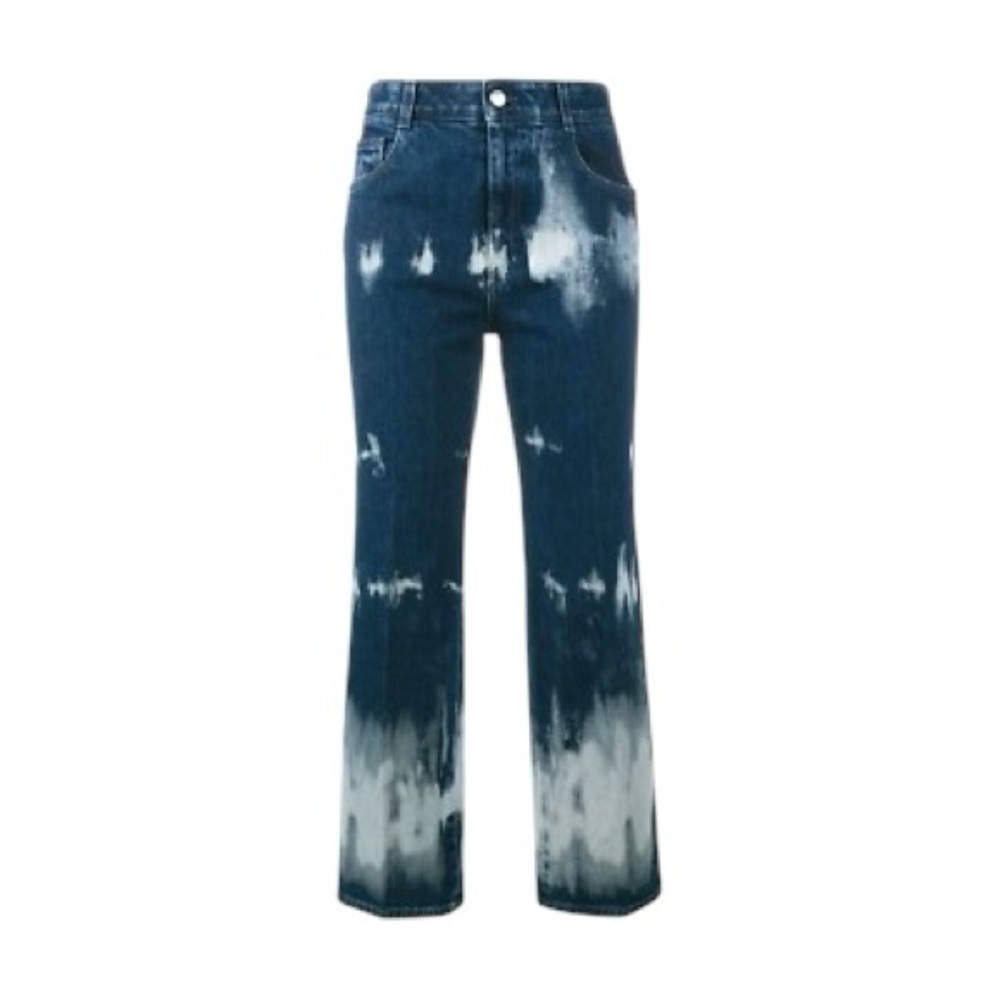 Stella McCartney Tie Dye High Rise Kick Flare Jeans Women's - Picture 6 of 16